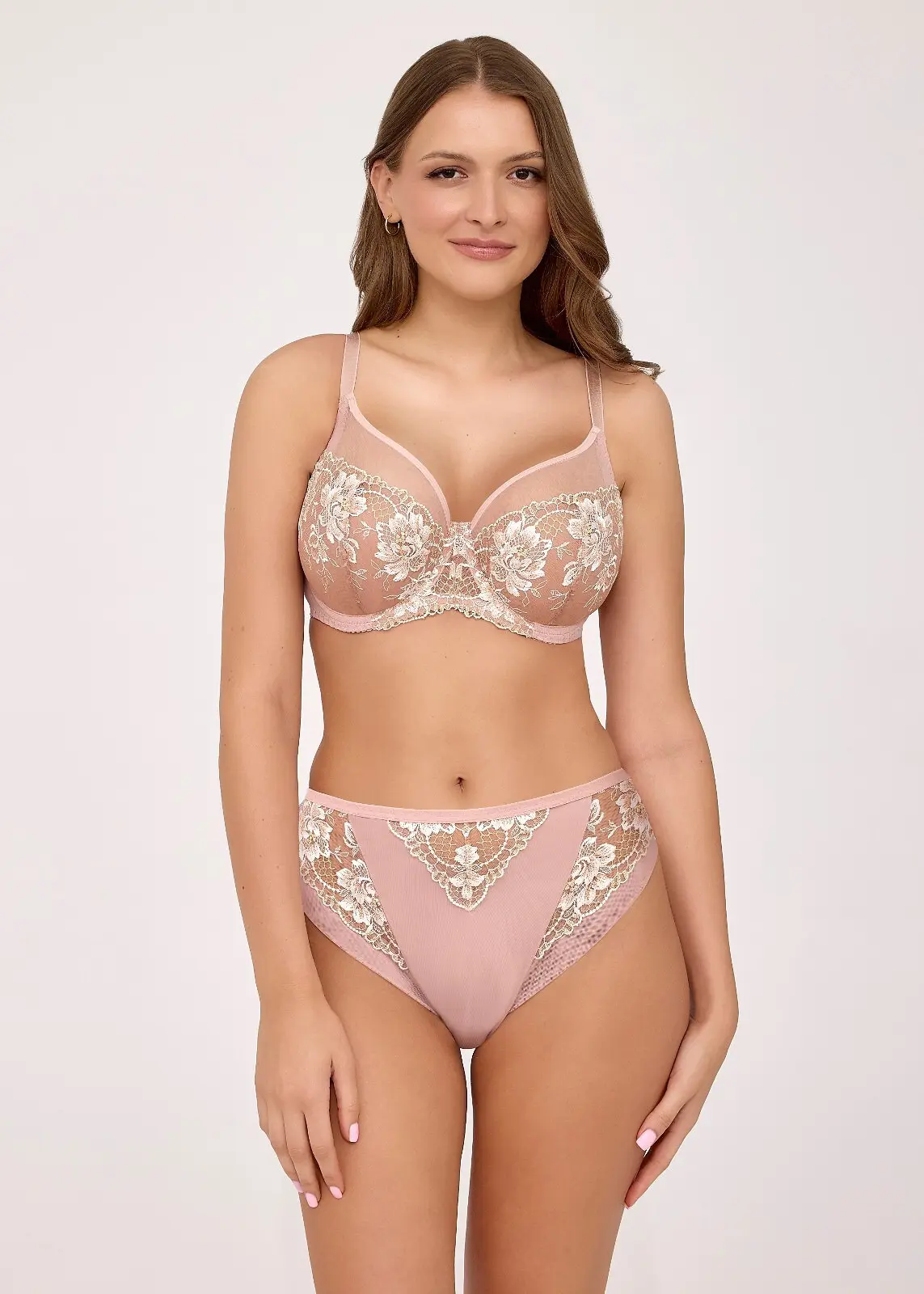 Ava 2246 Rosegold soft bra růžové zlato