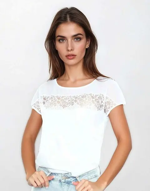 Halenka Eldar Trisha kr/r S-XL bílá