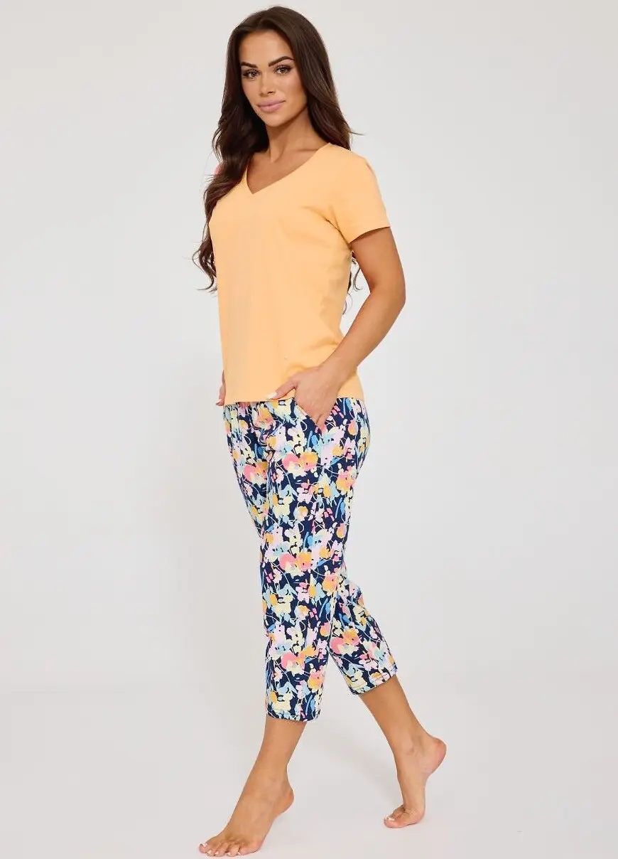 Pyžamo Cornette 875/357 Violetta 2 kr/r M-2XL oranžová M