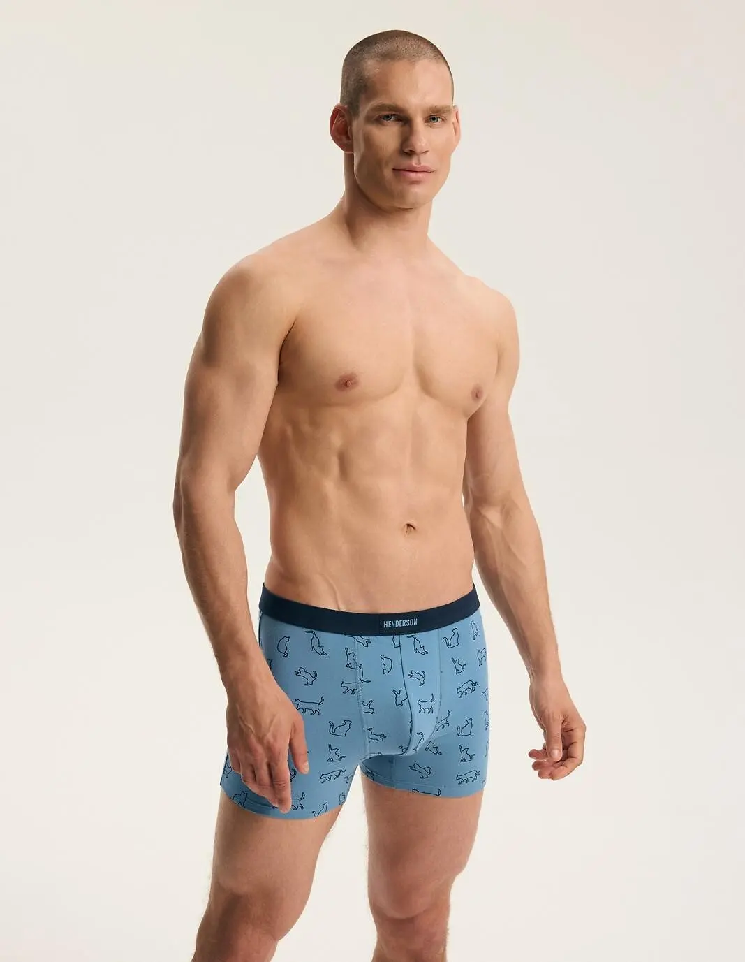 Boxerky Henderson 45481 Fur A2 M–4XL tmavě modrá