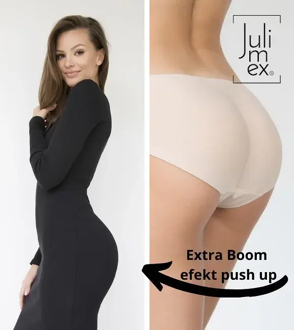 Dámské kalhotky Julimex Extra Boom 121 přírodní/neobvyklé.béžová