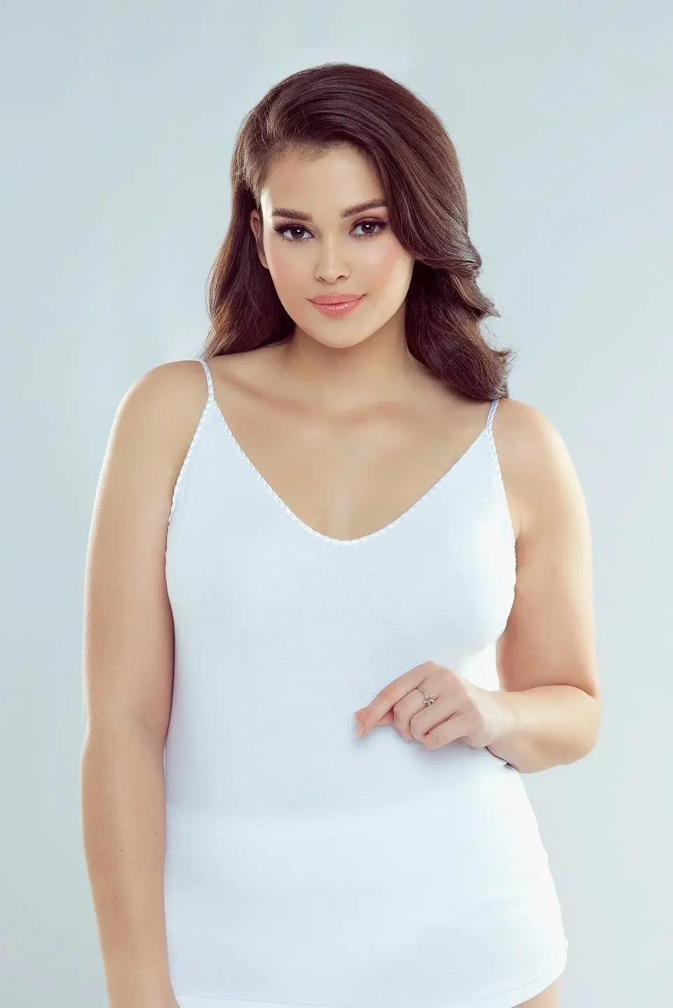 Bílá dámská košilka Eldar Maja S-XXL bílá