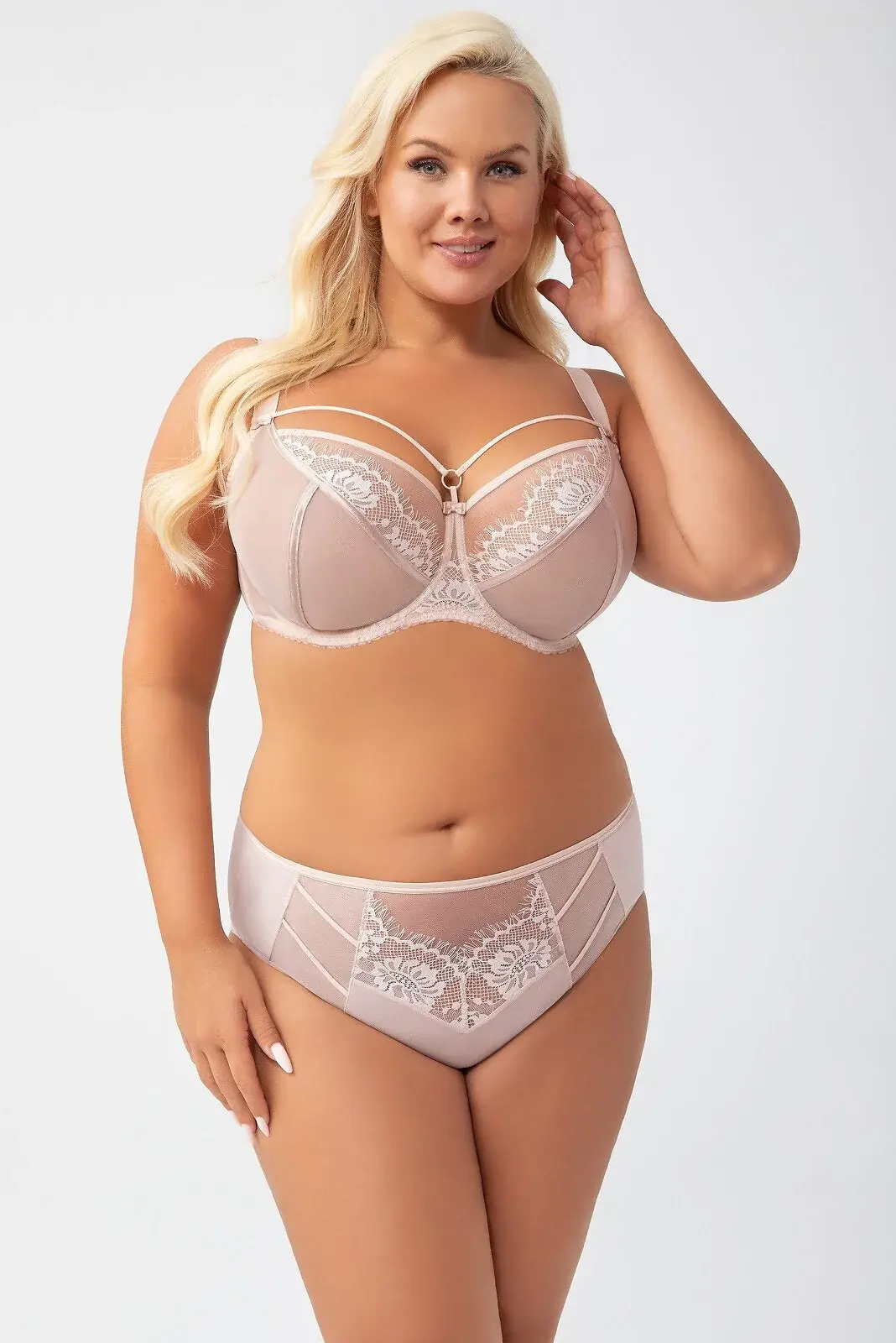 Měkká dámská podprsenka soft Gorsenia K 496 Paradise Béžová béžová 65J