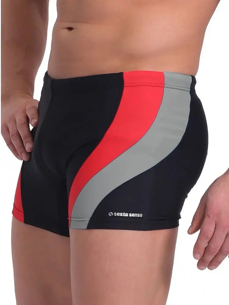 Pánské plavkové boxerky Sesto Senso art.363 Maxi 3XL-4XL černá 4XL