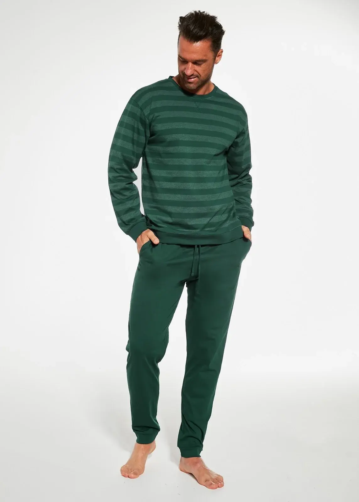 Cornette pyžamo 117/259 Loose 12 long/r S-2XL pánské zelená