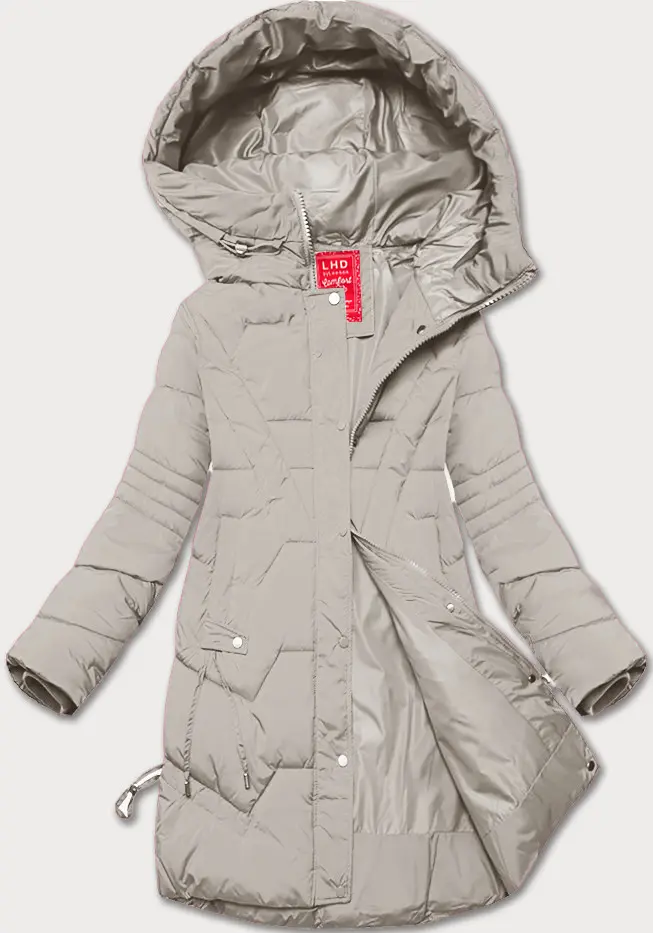 Dámská přechodná bunda s kapucí LHD light beige (LHD-24585) odstíny béžové