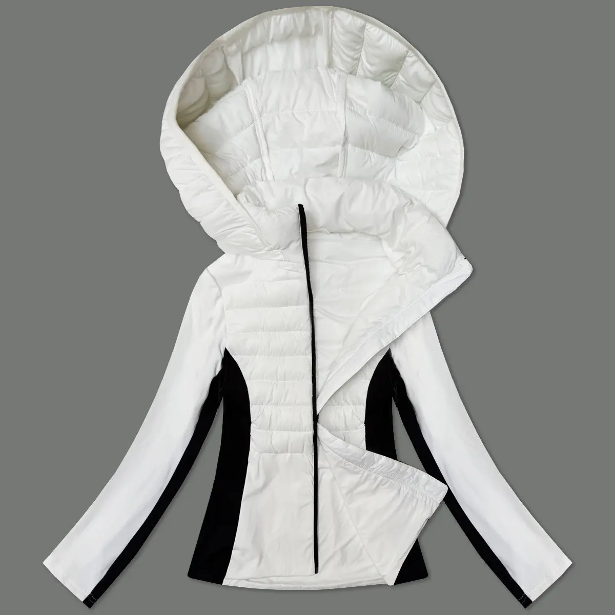 Dámská bunda z lepené tkaniny J Style bílá (16M9223-281) odstíny bílé