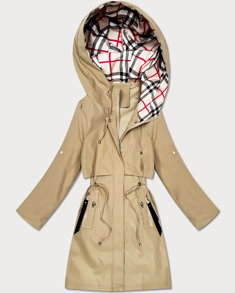 Dámská lehká parka s podšívkou Goodlookin sand (KK60407-2#) odstíny béžové M (38)