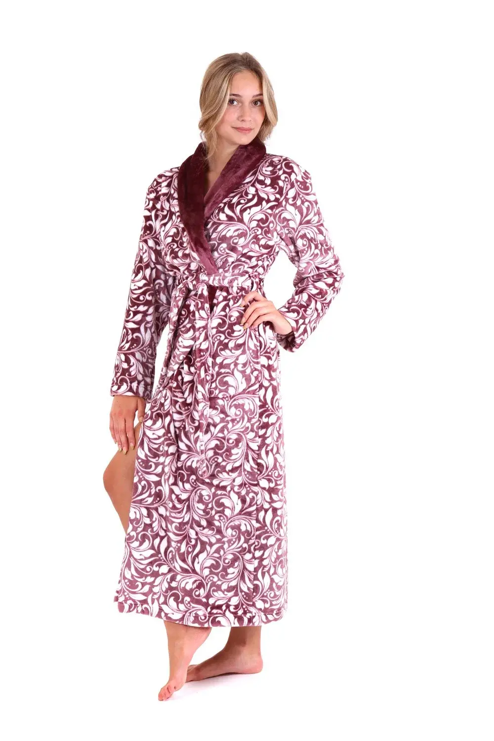 Dámský župan Flora 2556 4803 mauve wine - Vestis