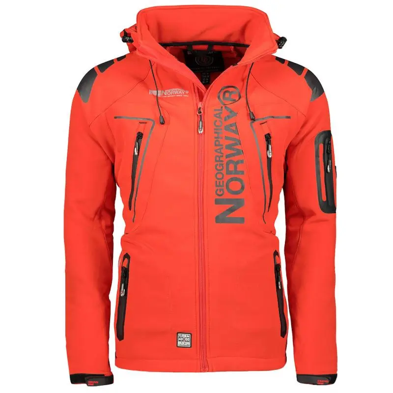 Geographical Norway pánská sportovní bunda Techno MEN 056 BS3 s nastavitelnou kapucí nepromokavá červená (WU1060H/GN) pánské s