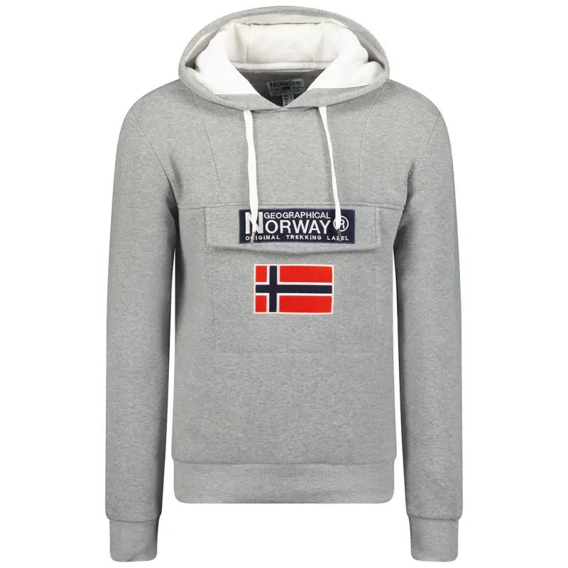 Pánská mikina WW6114H/GN Šedá vzor - Geographical Norway šedá vzor XL