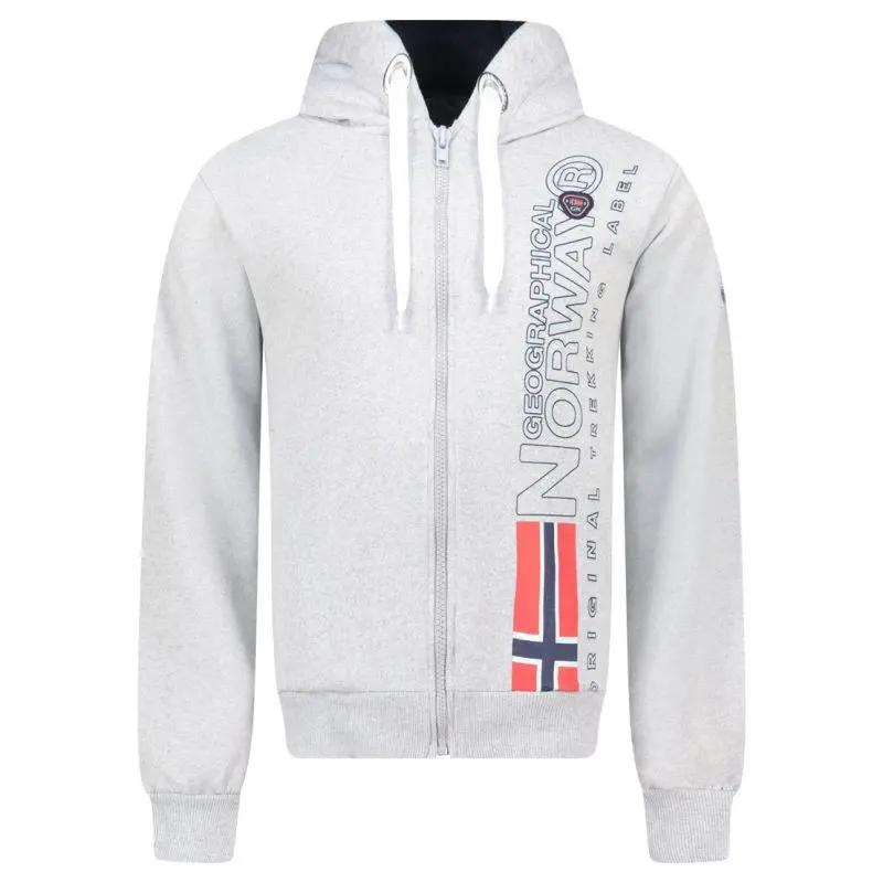 Geographical Norway Fogora DB 100 M WZ3066H/GN-Síťovaná šedá mikina s