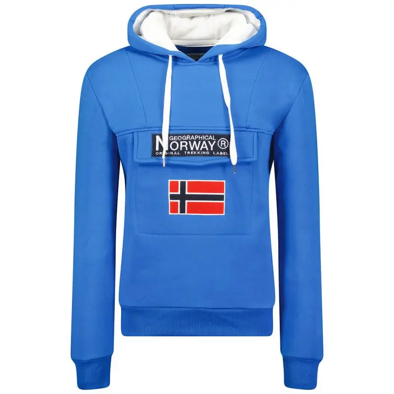 Geographical Norway Gadrien DB 054 M WW6115H/GN-Royal Blue / White mikina
