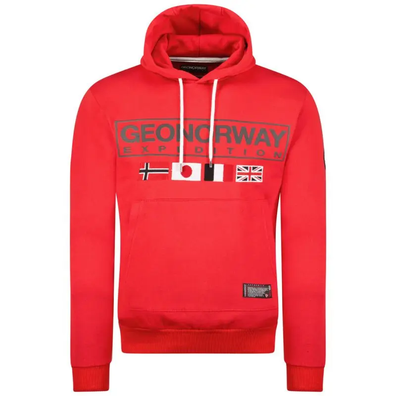 Geographical Norway Great DB 317 M WY8613H/GN-Red Mikina s kapucí