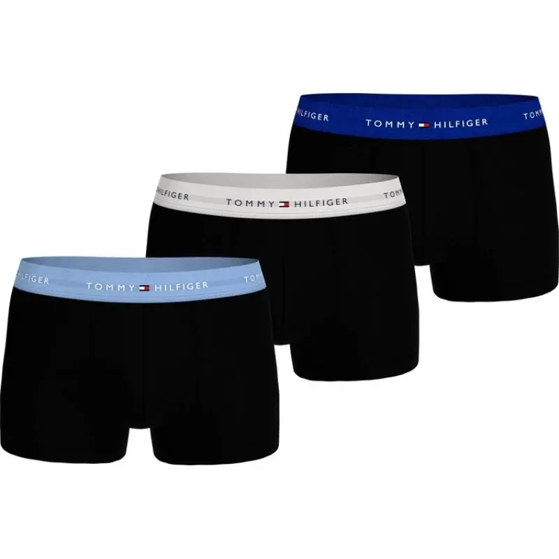 Pánské boxerky Tommy Hilfiger 3-Pack černé bavlněné pohodlné m