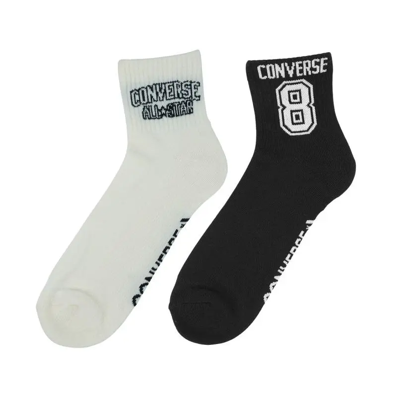 Ponožky Converse 2 ks bílé, černé E1345A