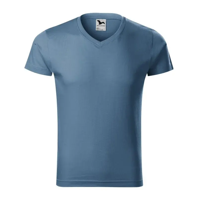 Malfini Slim Fit tričko s výstřihem do V M MLI-14660 pánské L