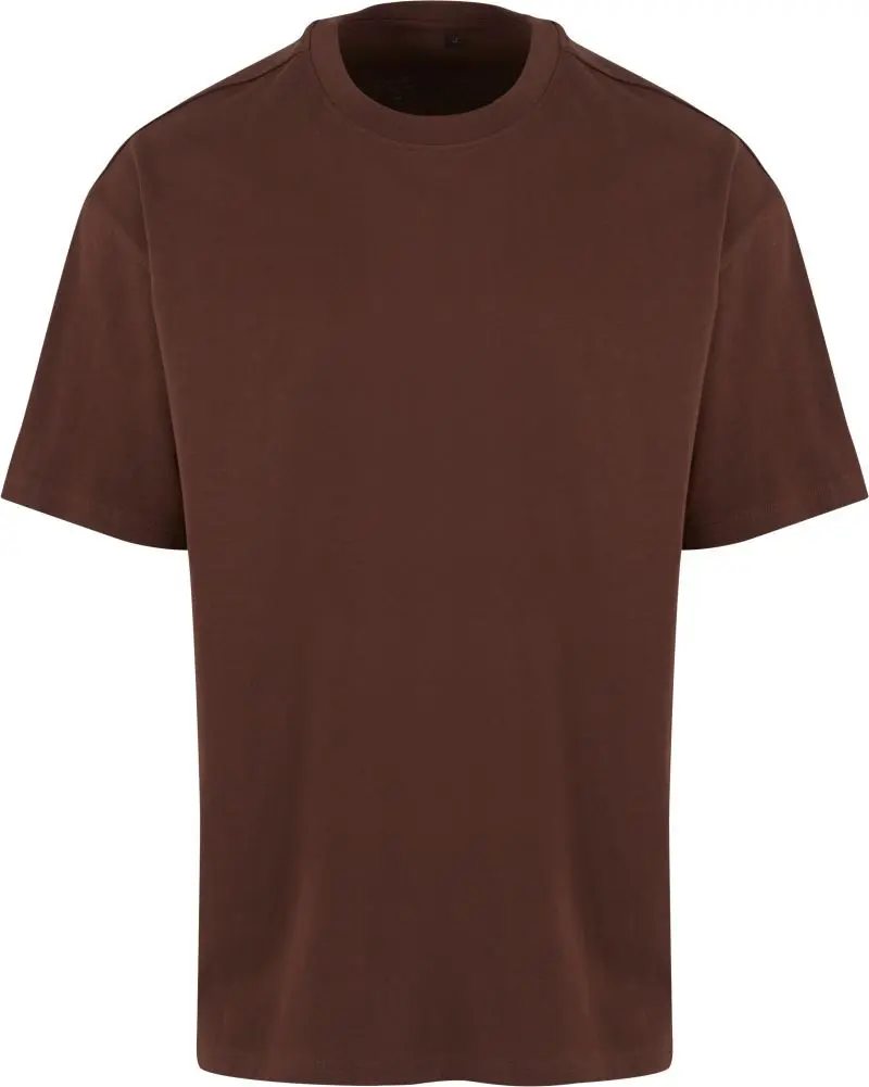 New Morning Studios NM 003 Unisex oversize tričko z těžké bavlny 57.0003 chocolate brown