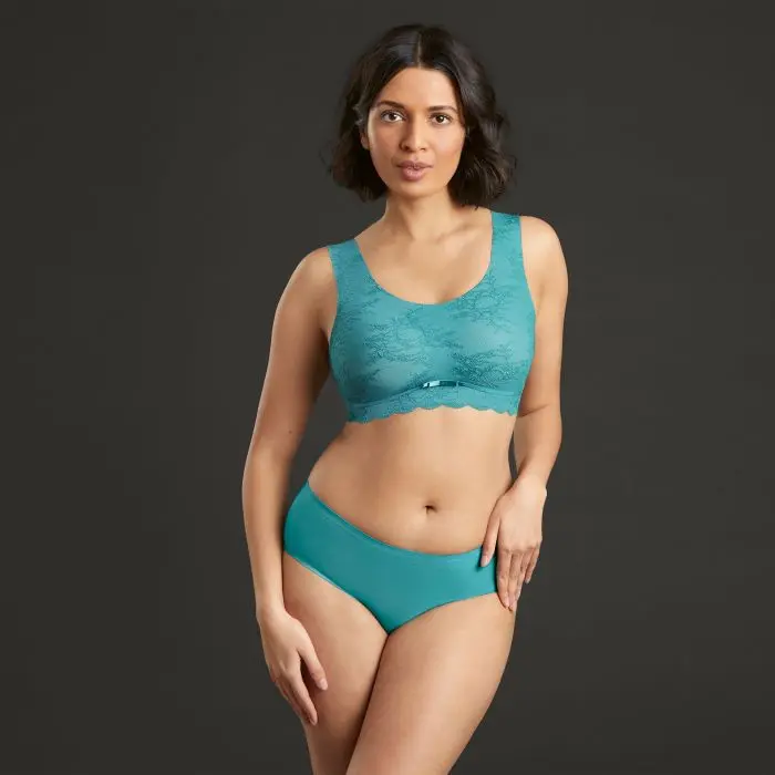 Essential Lace braletka s pěnovou výztuží 5400 light smaragd - Anita Classix 189 light smaragd