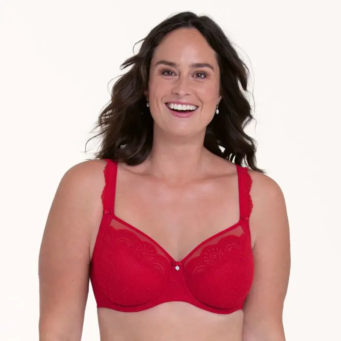 Selma podprsenka s kosticí Full Cup 5635 red - RosaFaia 265 red