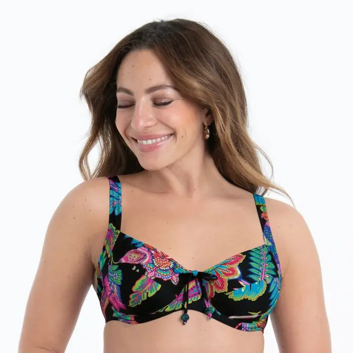Vrchní díl plavek Sibel  8731-1 černo-růžová - Anita Rosa Faia 009 multi colour 46F