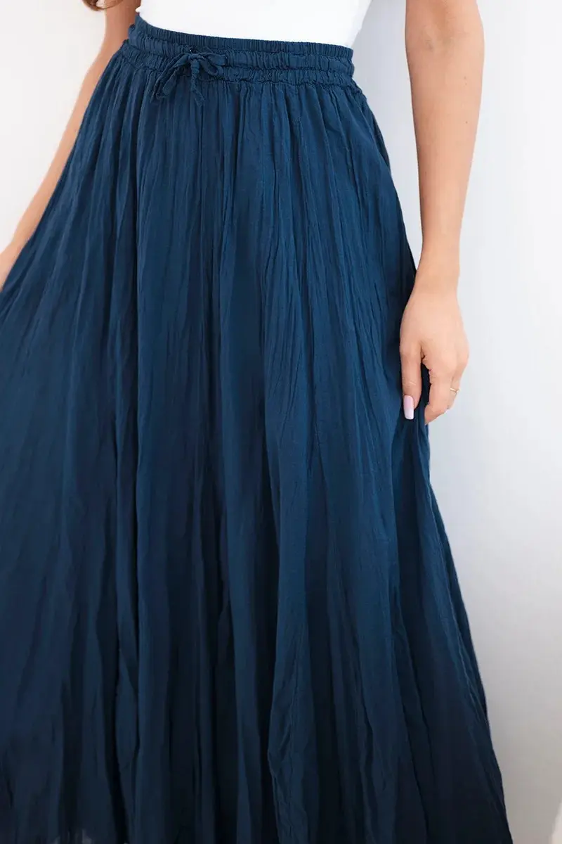 Dámská maxi bavlněná sukně s gumou v pase model 22270461 - K-Fashion Velikost: UNI