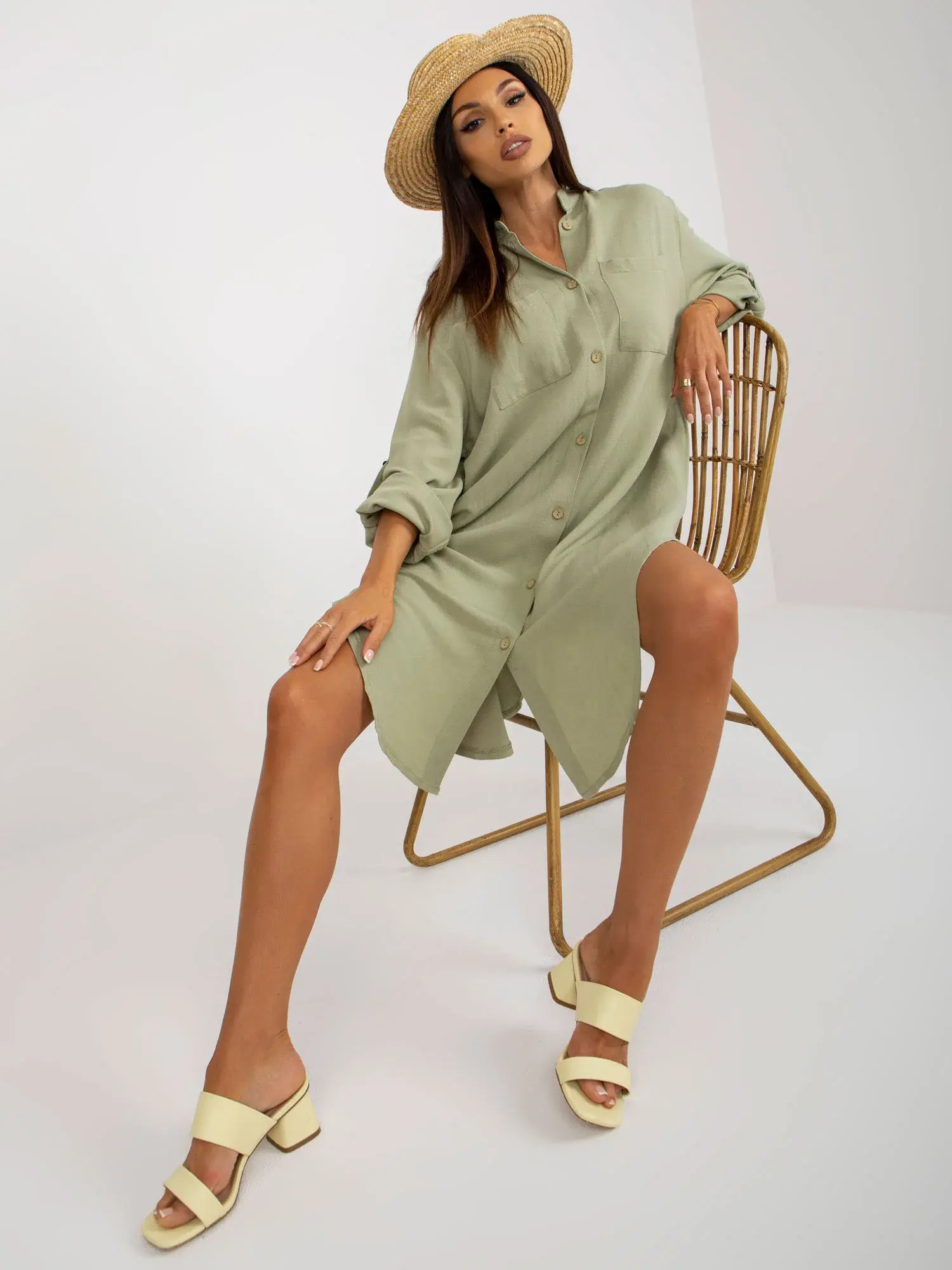 Sukienka TW SK BE model 18622321 jasny zielony L/XL - FPrice