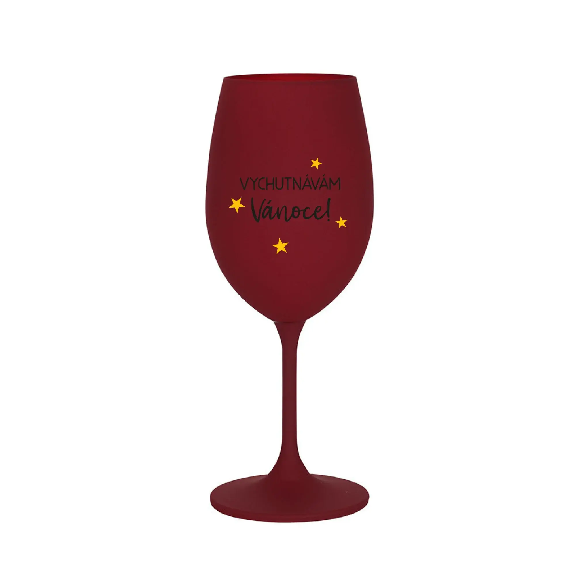 VYCHUTNÁVÁM SI VÁNOCE - bordo sklenice na víno 350 ml