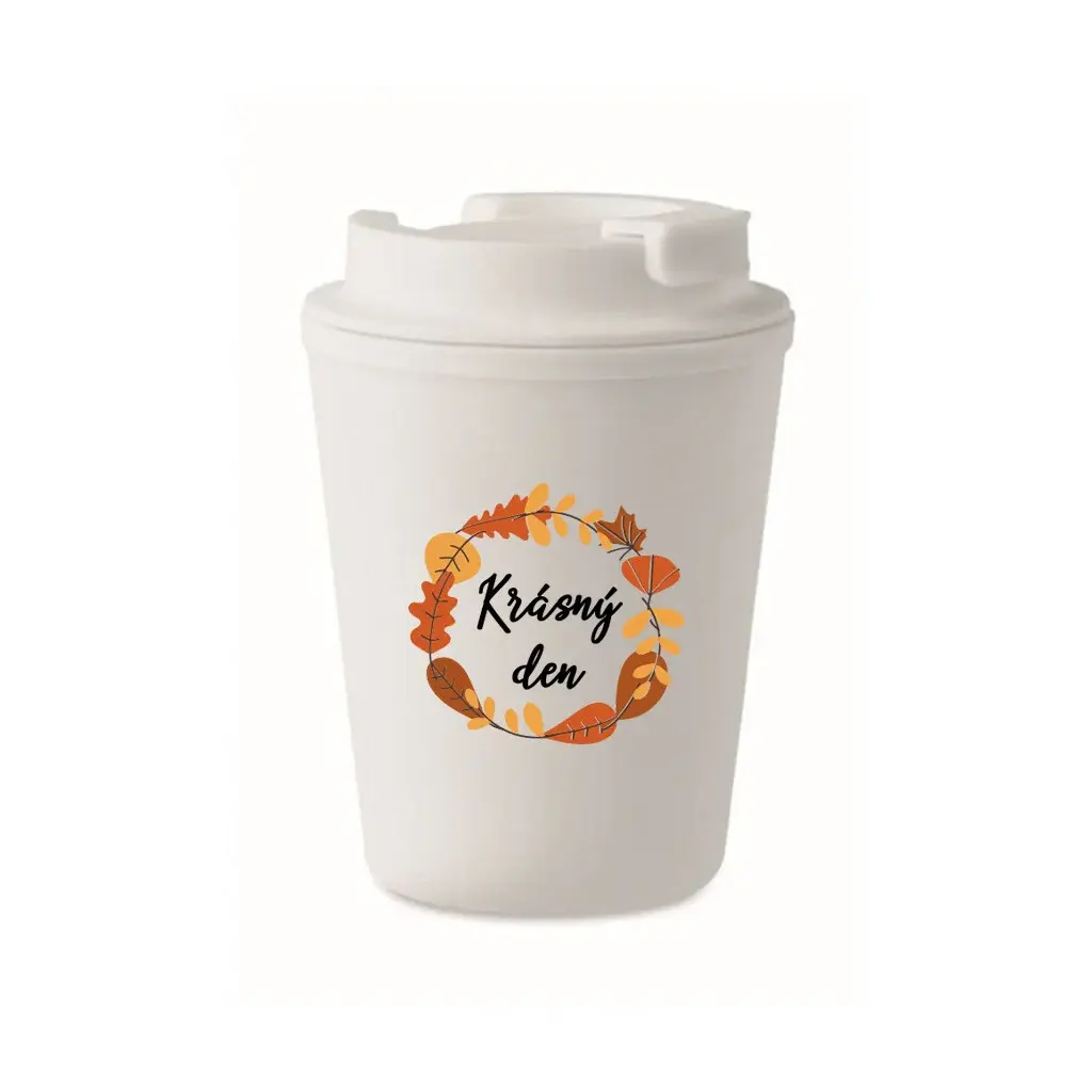KRÁSNÝ DEN (PODZIM) - bílý termohrnek 300 ml