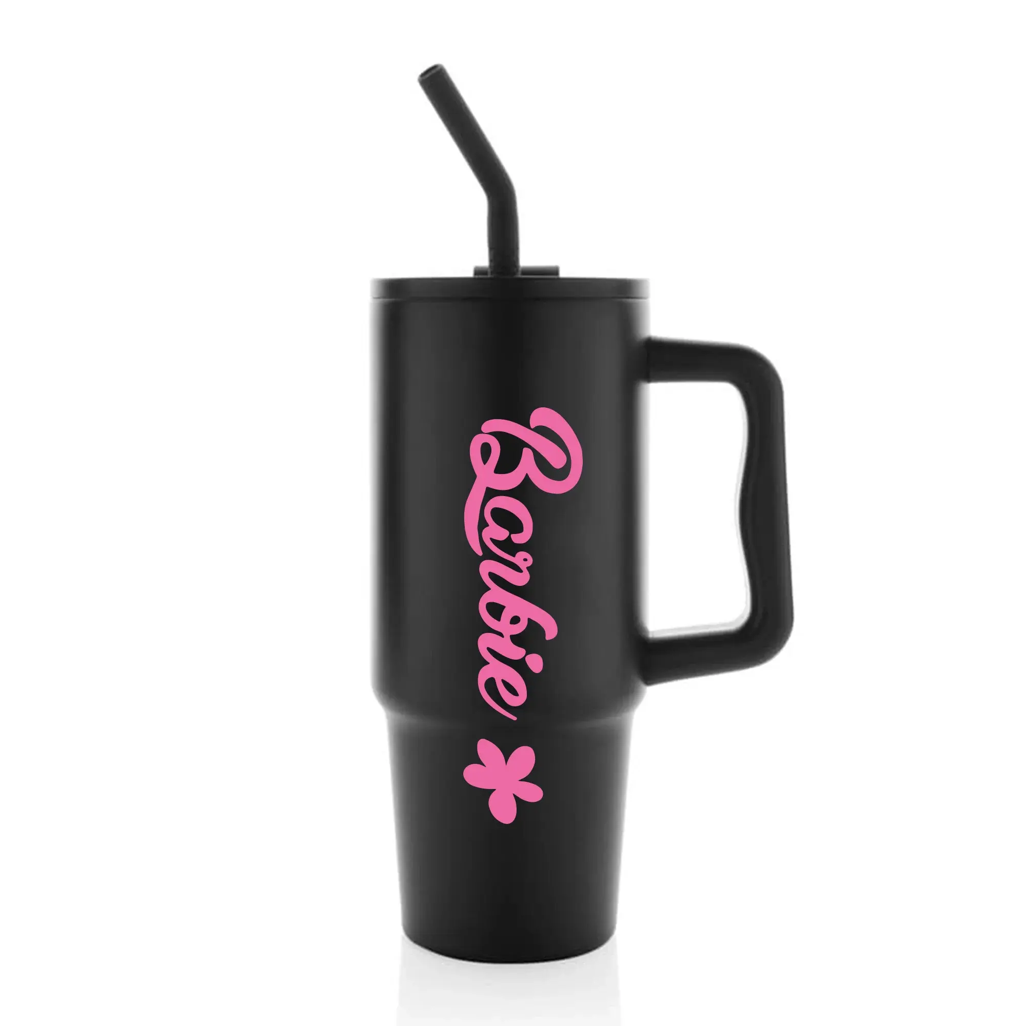 BARBIE - černý cestovní termohrnek 900 ml