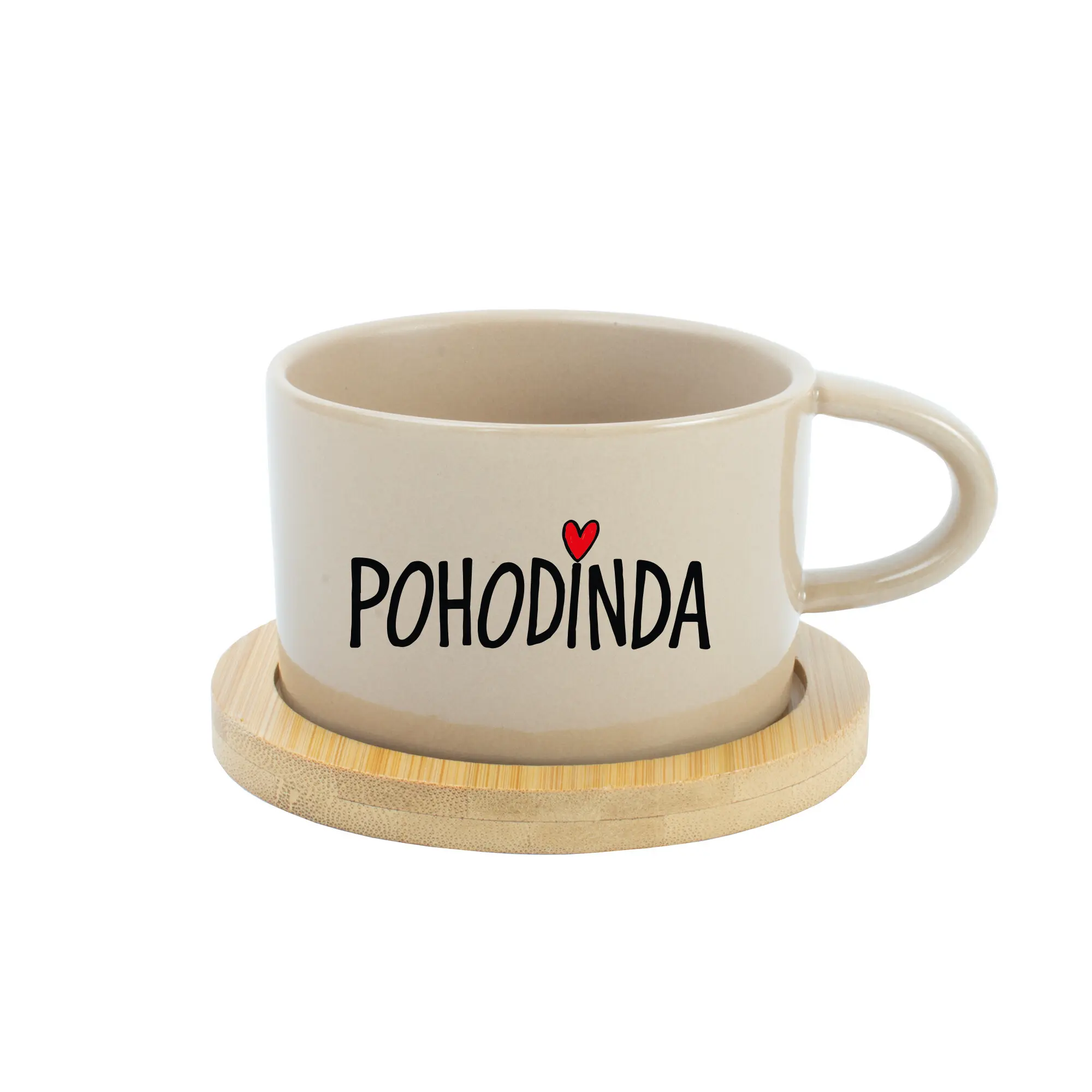 POHODINDA - krémový hrníček makronka 200 ml