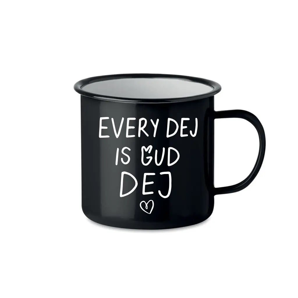 EVERY DEJ IS GUD DEJ - černý plecháček 350 ml