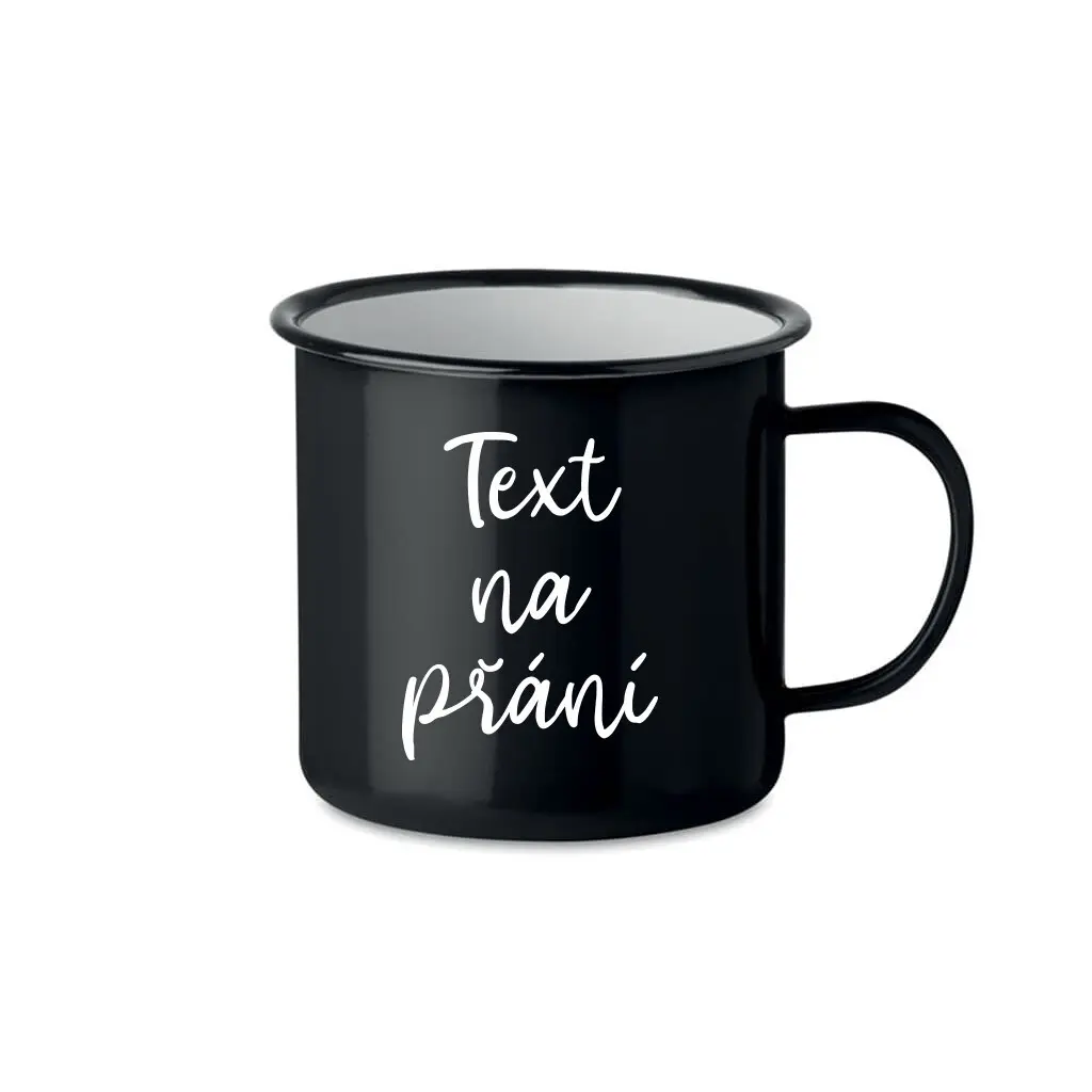 TEXT NA PŘÁNÍ - černý plecháček 300 ml