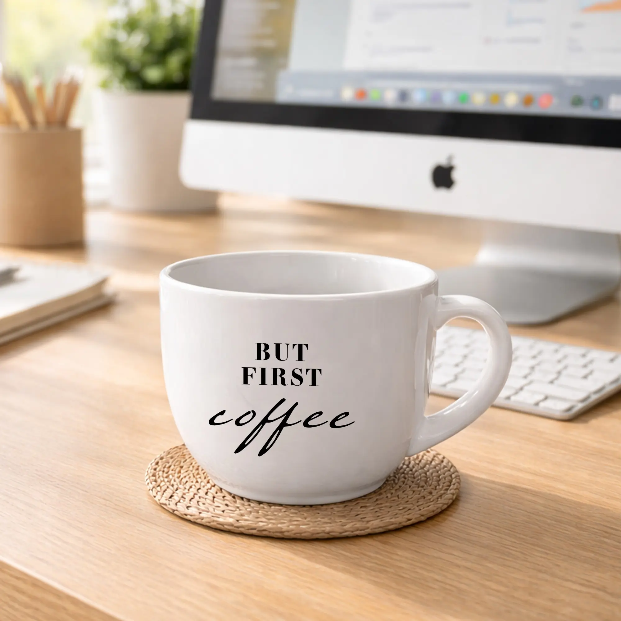 BUT FIRST COFFEE - keramický hrnek 400 ml