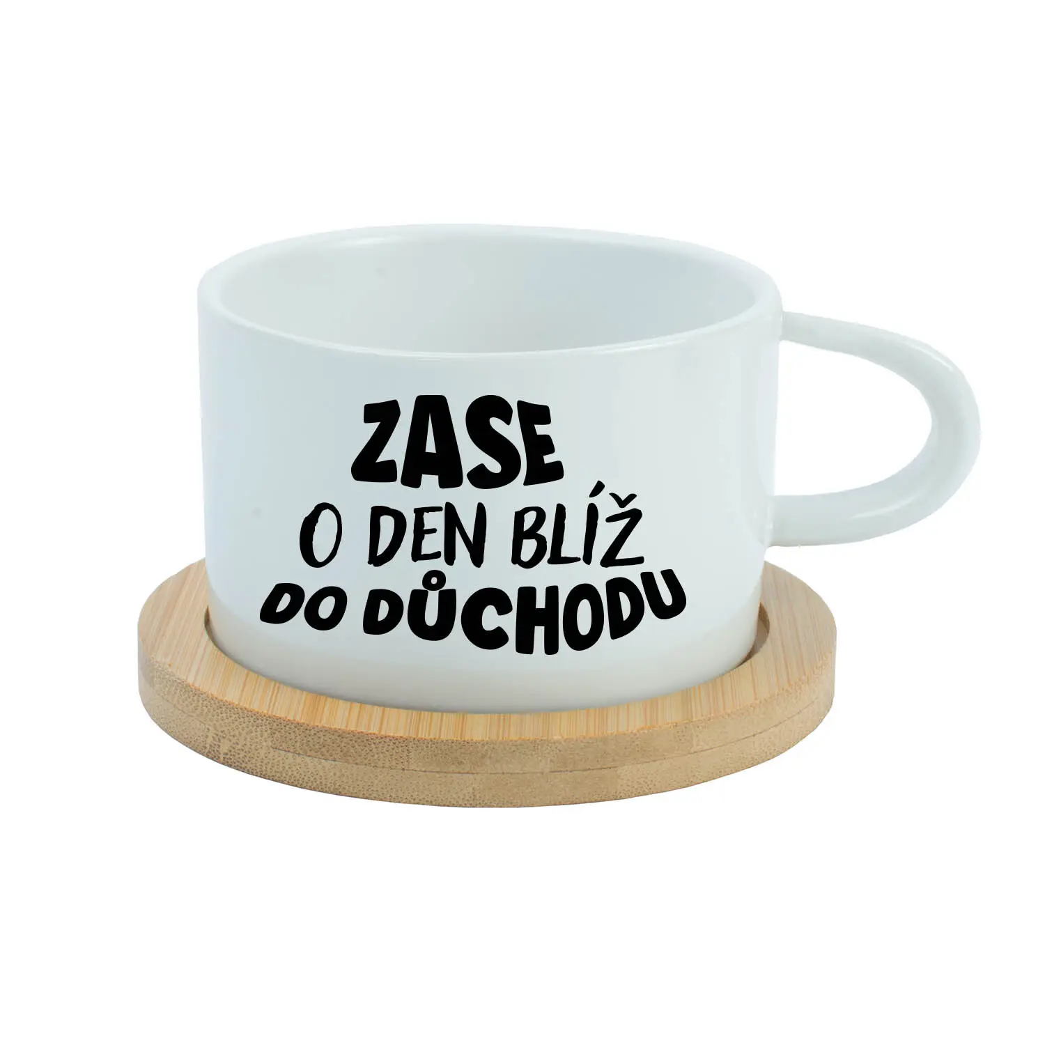 MOHLA BYCH BÝT MILÁ, ALE NECHCE SE MI - bílý hrníček makronka 200 ml