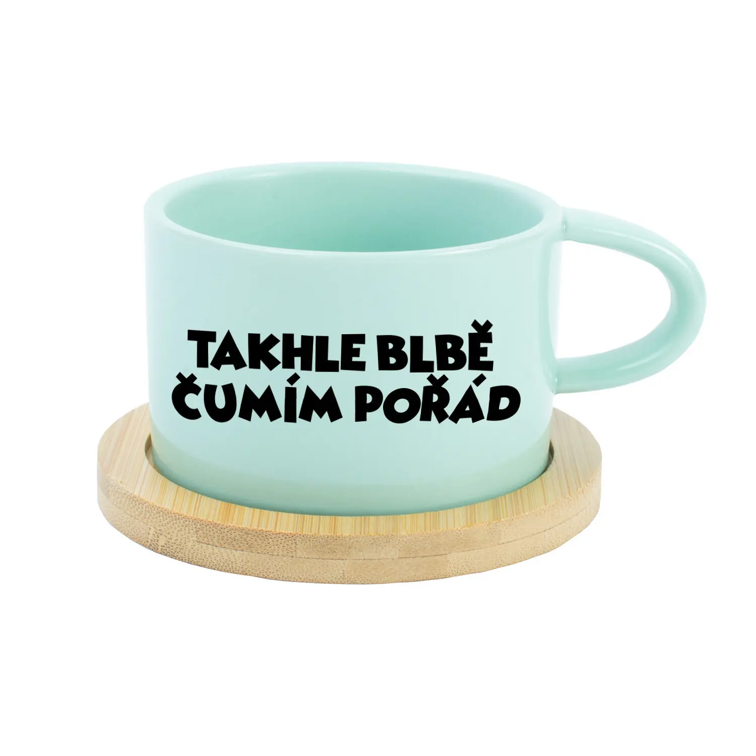TAKHLE BLBĚ ČUMÍM POŘÁD - mint hrníček makronka 200 ml