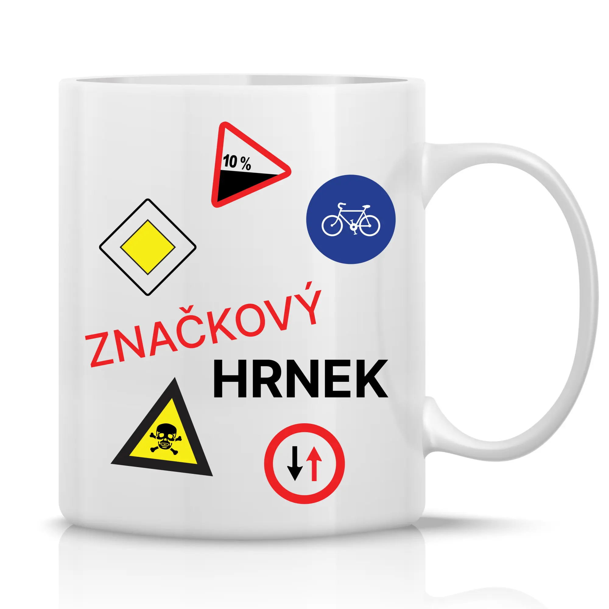 ZNAČKOVÝ HRNEK - klasický bílý keramický hrníček 300 ml