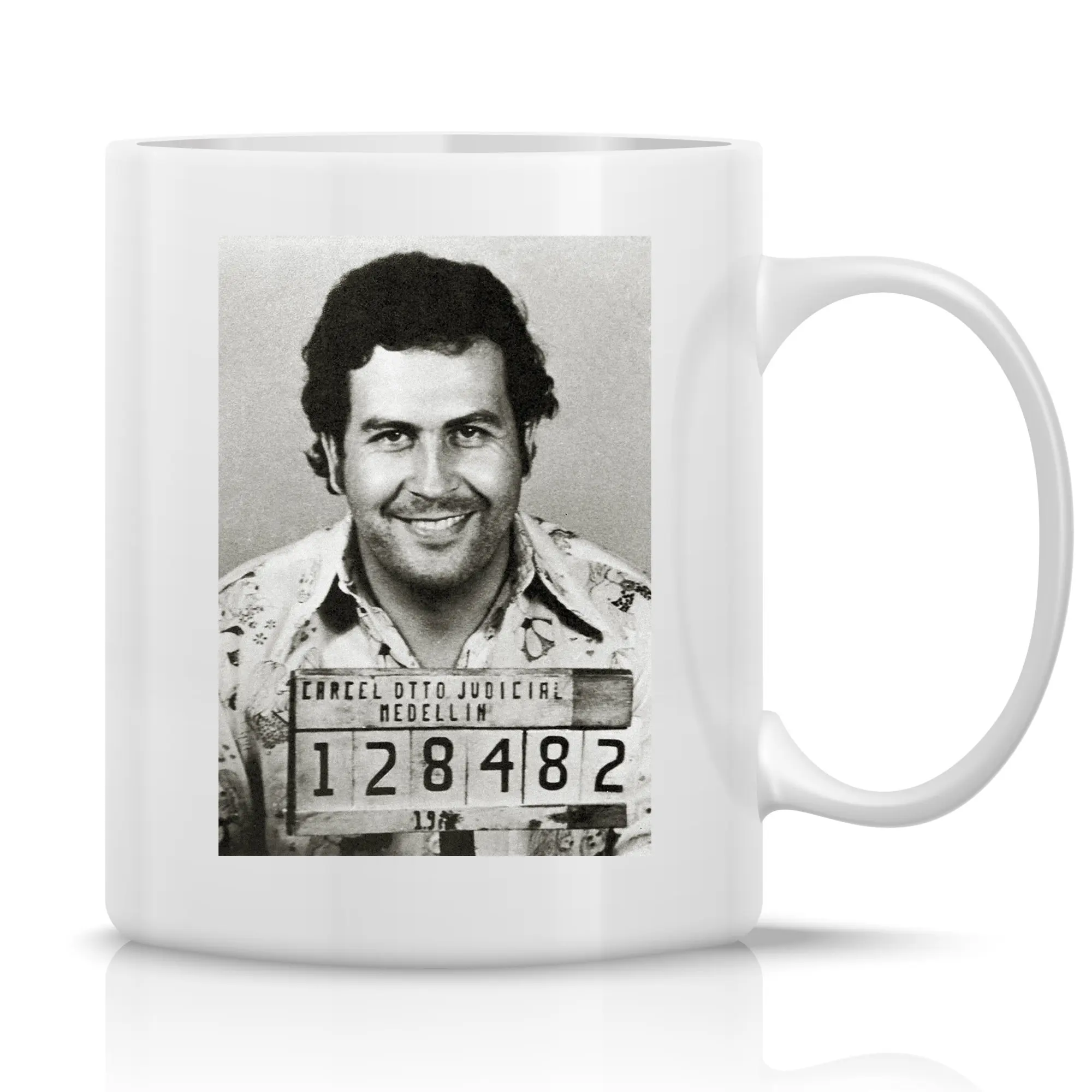 PABLO ESCOBAR - klasický bílý keramický hrníček 300 ml
