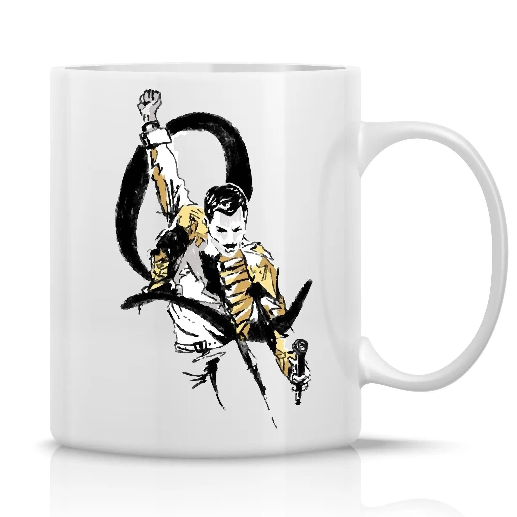 FREDDIE MERCURY - klasický bílý keramický hrníček 300 ml