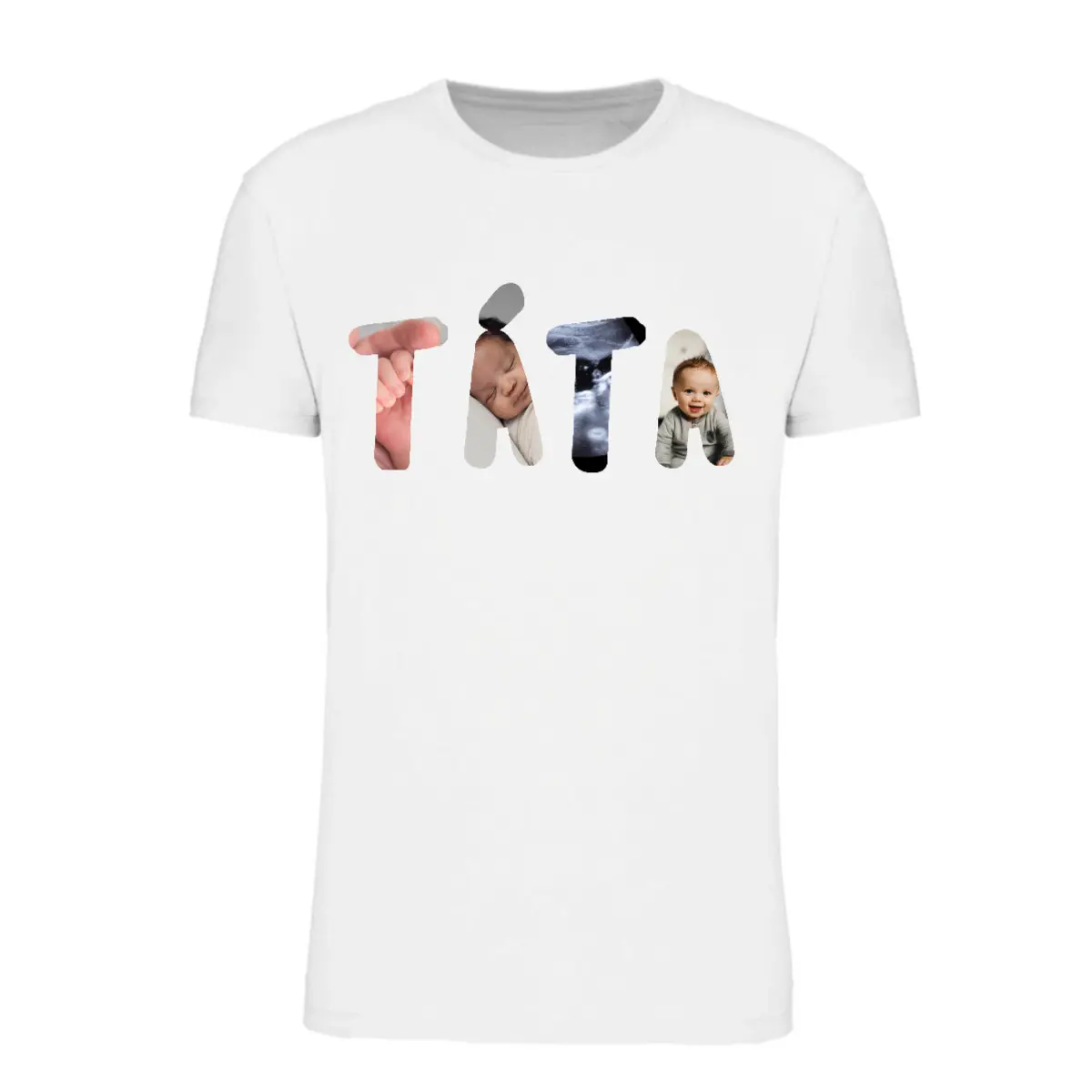 Personalizované pánské tričko - táta/děda z fotek