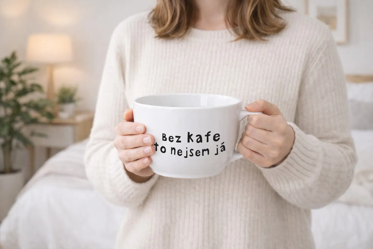 BEZ KAFE TO NEJSEM JÁ - MEGA XXL keramický hrnek 1000 ml