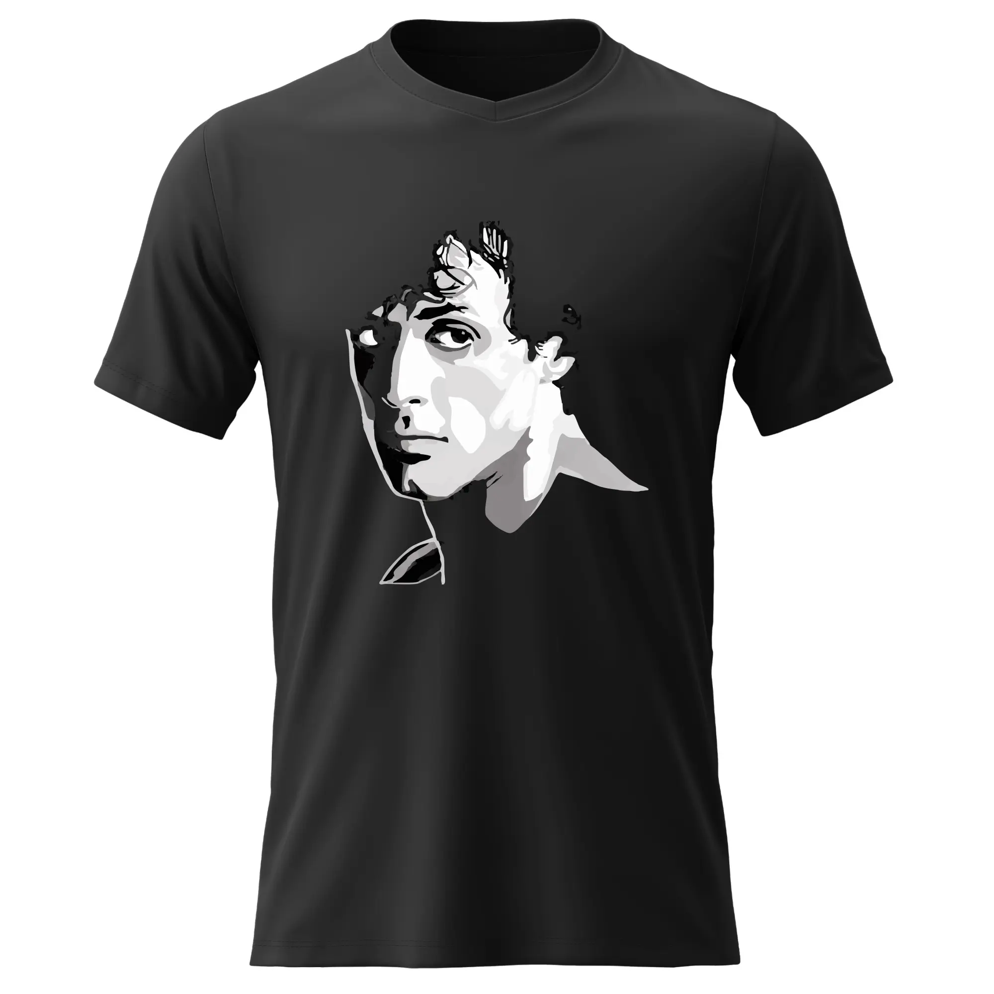 Pánské bavlněné tričko s potiskem - ROCKY BALBOA - černé Velikost