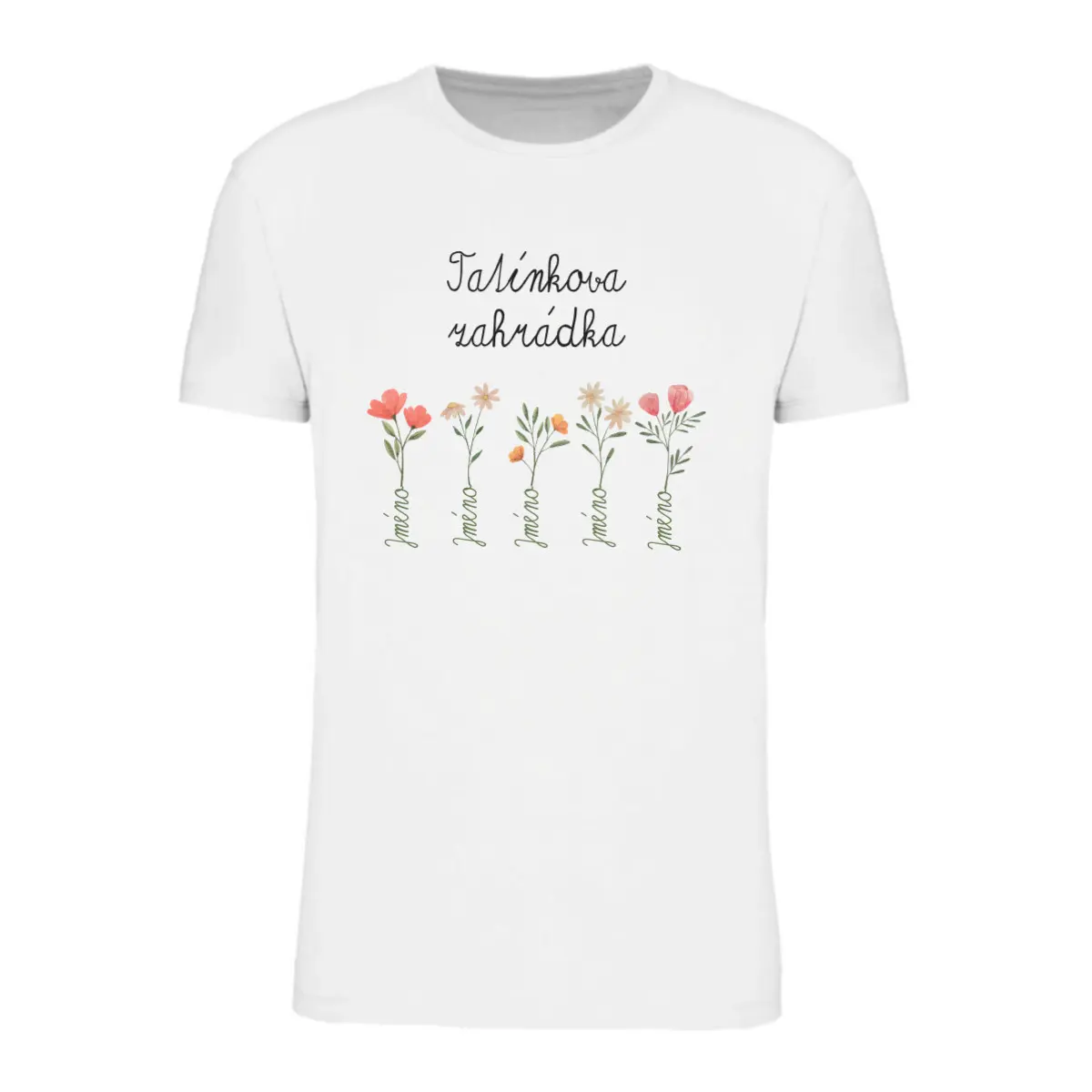Personalizované pánské tričko - tatínkova/dědečkova zahrádka