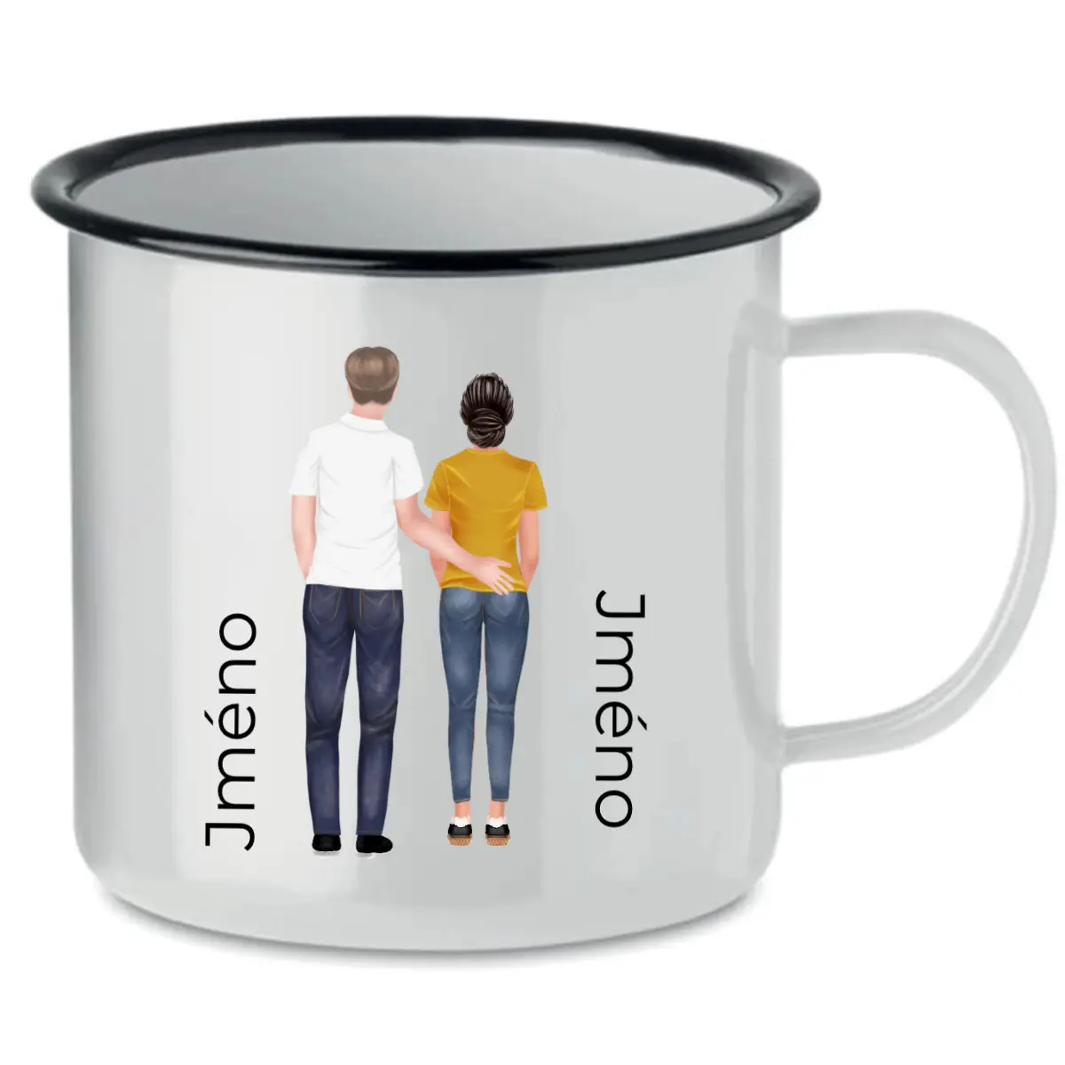 Personalizovaný retro plecháček s párem