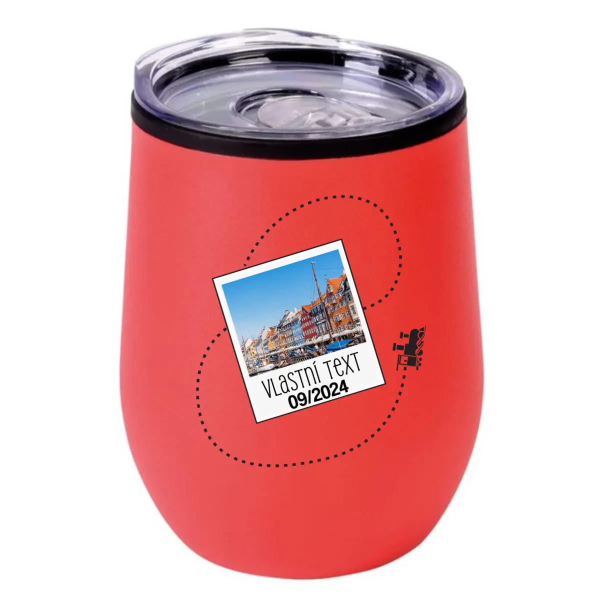Personalizovaný termohrnek "BOWL" s fotkou a cestovatelským motivem