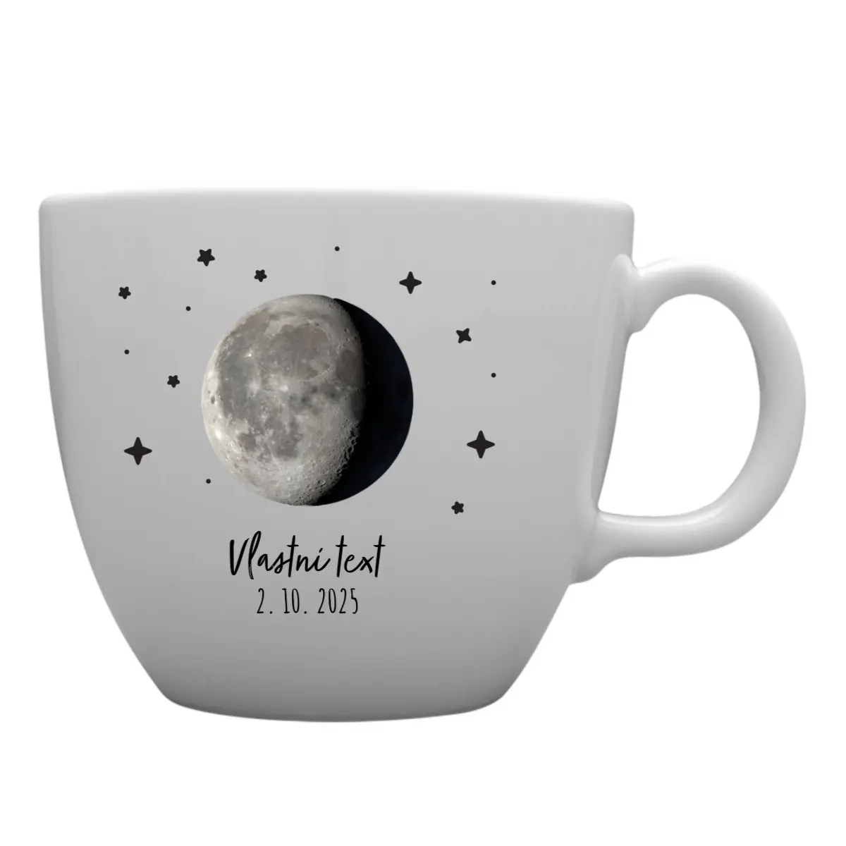 Personalizovaný MEGA XXL keramický hrnek 1000 ml s měsíční fází