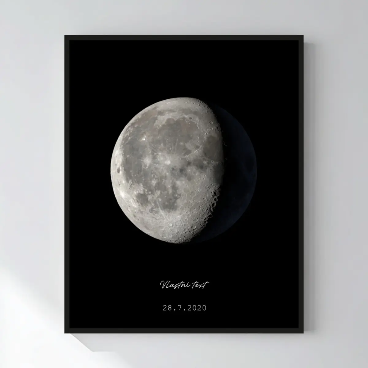 Personalizovaný magický fotoobraz v rámu - 40x50 - měsíční fáze
