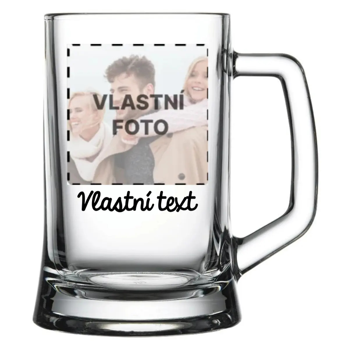 Personalizovaná pivní sklenice s fotografií