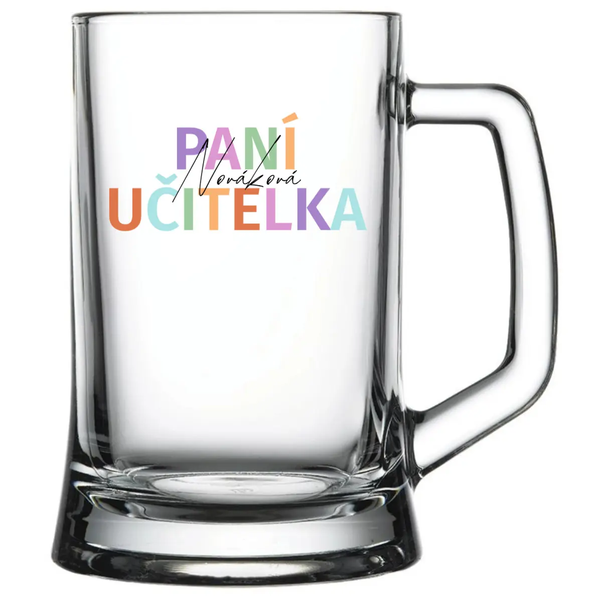 Personalizovaná pivní sklenice pro paní učitelku/pana učitele