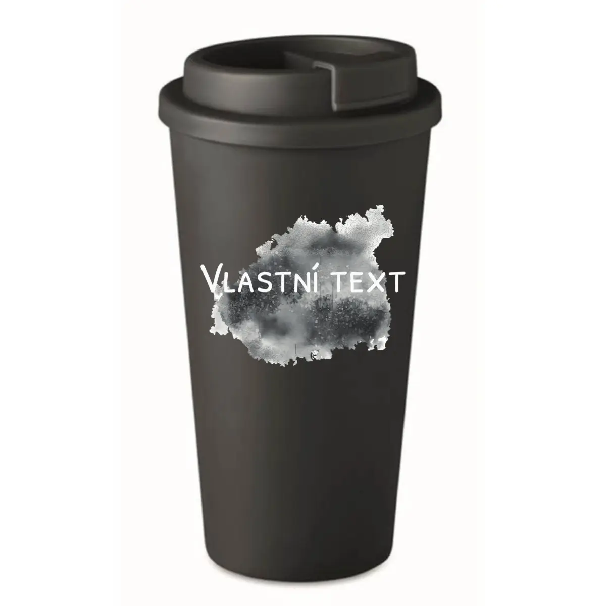 Personalizovaný cestovní termohrnek s barevnou skvrnou